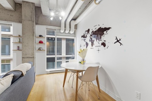 Salle à manger - 323-1200 Rue St-Alexandre, Montréal (Ville-Marie), QC - Indoor Photo Showing Dining Room