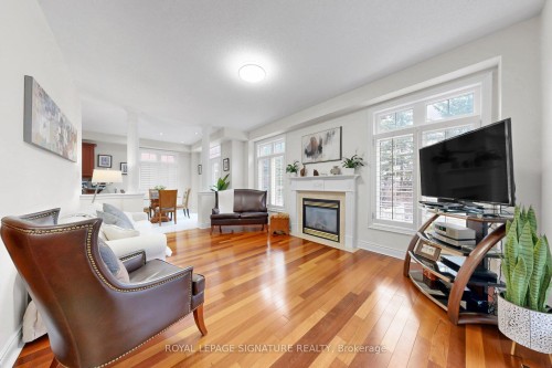 1590 Hallstone Road, Brampton, ON - Indoor Photo Showing Living Room With Fireplace