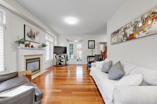 1590 Hallstone Road, Brampton, ON - Indoor Photo Showing Living Room With Fireplace