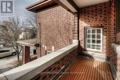 Unit A balcony - 54 Park Street, Kitchener, ON -  With Exterior