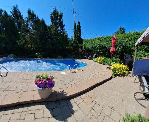 Piscine - 37 Place Leclerc, Kirkland, QC - Outdoor With In Ground Pool With Backyard