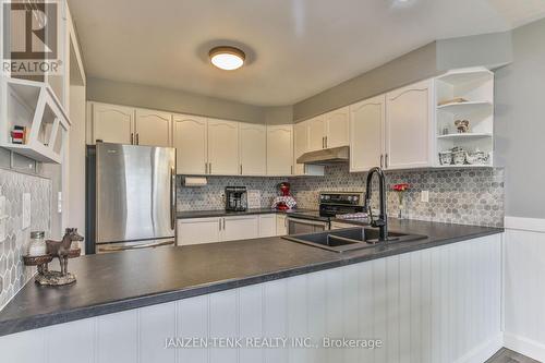 25 Herford Street, Tillsonburg, ON - Indoor Photo Showing Kitchen With Double Sink