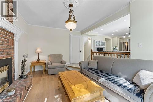 324 Burnett Avenue, Cambridge, ON - Indoor Photo Showing Living Room With Fireplace