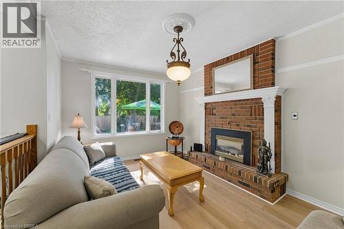 324 Burnett Avenue, Cambridge, ON - Indoor Photo Showing Living Room With Fireplace