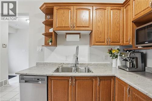 914 Mohawk Road E Unit# 7, Hamilton, ON - Indoor Photo Showing Kitchen With Double Sink
