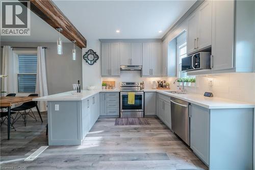 189 Lottridge Street, Hamilton, ON - Indoor Photo Showing Kitchen With Stainless Steel Kitchen With Upgraded Kitchen
