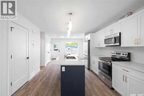 75 3Rd Avenue, Lumsden, SK - Indoor Photo Showing Kitchen With Stainless Steel Kitchen With Double Sink
