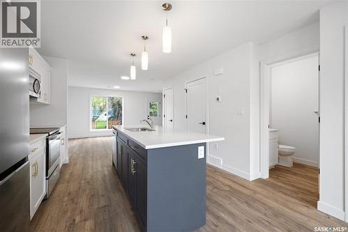 75 3Rd Avenue, Lumsden, SK - Indoor Photo Showing Kitchen With Stainless Steel Kitchen