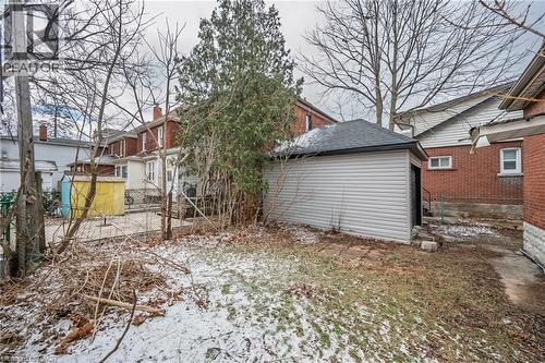 Rear view of house with an outbuilding - 43 Sterling Street, Hamilton, ON - Outdoor