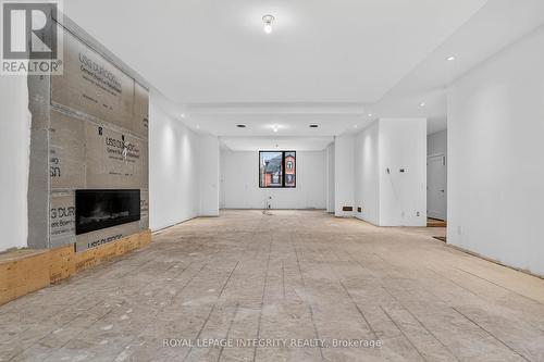 Living Room / Dining Room / Kitchen - 112 Queen Elizabeth Drive, Ottawa, ON - Indoor With Fireplace