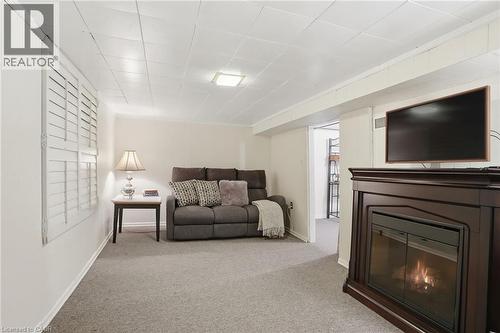 223 Park Row S, Hamilton, ON - Indoor With Fireplace