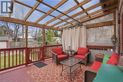 223 Park Row S, Hamilton, ON - Outdoor With Deck Patio Veranda With Exterior