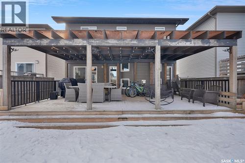 8856 Kestral Drive, Regina, SK - Outdoor With Deck Patio Veranda With Exterior