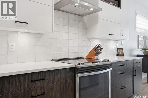 4418 Sage Crescent E, Regina, SK - Indoor Photo Showing Kitchen With Upgraded Kitchen