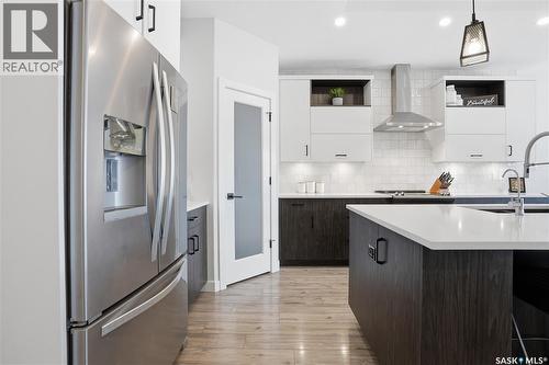 4418 Sage Crescent E, Regina, SK - Indoor Photo Showing Kitchen With Upgraded Kitchen