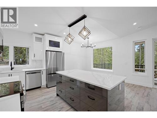 7279 Birch Close, Anglemont, BC - Indoor Photo Showing Kitchen With Stainless Steel Kitchen