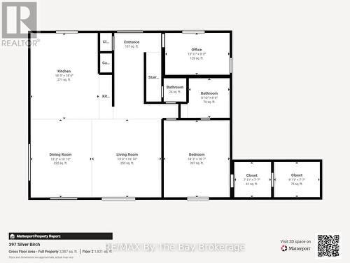 Main Level Floor Plan - 397 Silver Birch Drive, Tiny, ON - Other