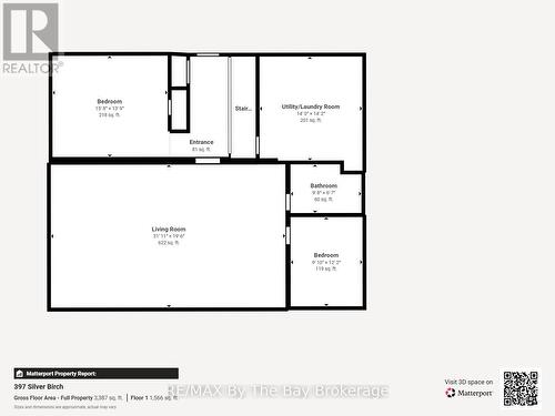Lower Level Floor Plan - 397 Silver Birch Drive, Tiny, ON - Other