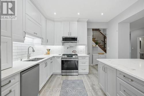 115 Pumpkin Pass, Hamilton (Binbrook), ON - Indoor Photo Showing Kitchen With Stainless Steel Kitchen With Double Sink With Upgraded Kitchen
