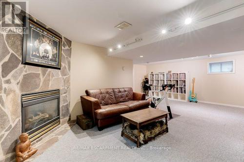 275 Montrose Avenue, Hamilton, ON - Indoor Photo Showing Living Room With Fireplace