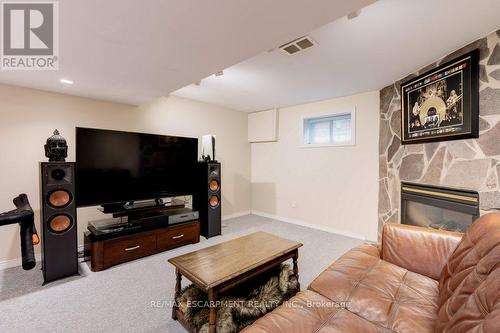 275 Montrose Avenue, Hamilton, ON - Indoor Photo Showing Living Room With Fireplace