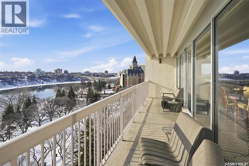1001 730 Spadina Crescent E, Saskatoon, SK - Outdoor With Balcony With View With Exterior