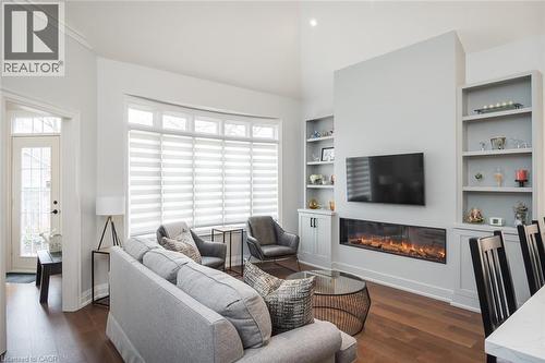 4155 Stonebridge Crescent, Burlington, ON - Indoor Photo Showing Living Room With Fireplace