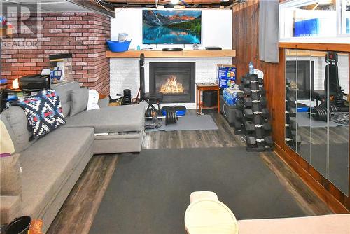 47 Second Ave, Coniston, ON - Indoor With Fireplace