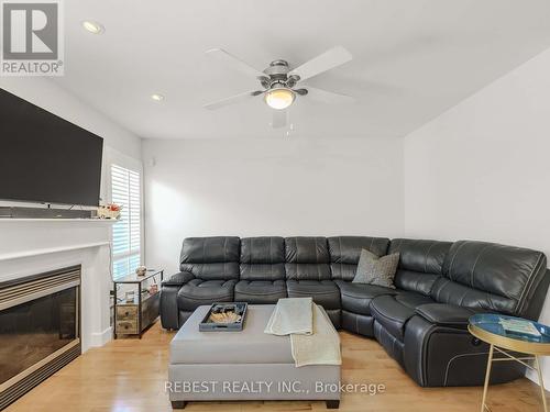 4057 Donnic Drive, Burlington, ON - Indoor Photo Showing Living Room With Fireplace