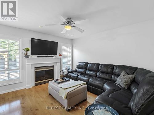 4057 Donnic Drive, Burlington, ON - Indoor Photo Showing Living Room With Fireplace