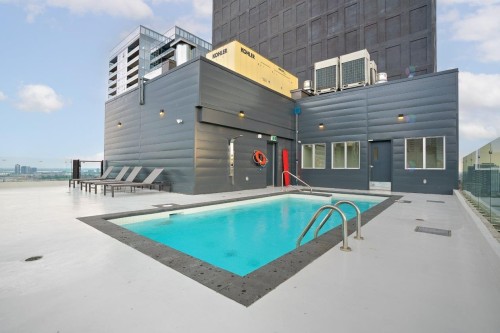 Pool - 503-1160 Rue Mackay, Montréal (Ville-Marie), QC - Outdoor With In Ground Pool