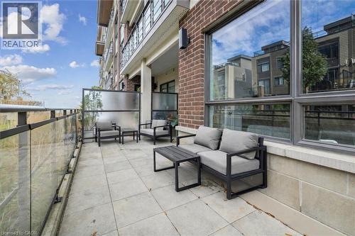 Balcony featuring an outdoor living space - 40 Esplanade Lane Unit# 102, Grimsby, ON - Outdoor