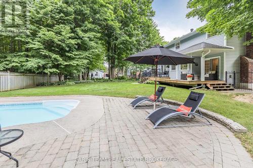 5 Bailey Crescent, Tiny, ON - Outdoor With In Ground Pool With Deck Patio Veranda With Backyard