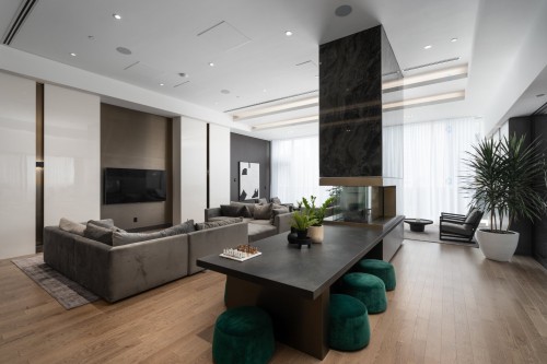 Common room - 4709-720 Rue St-Jacques, Montréal (Ville-Marie), QC - Indoor Photo Showing Living Room With Fireplace