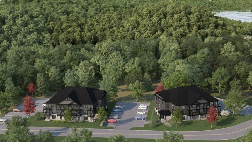 Extérieur - 306-110 Rue De Joliette, Bromont, QC -  With View