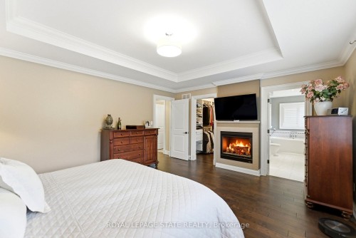 67 Alma Street, Hamilton, ON - Indoor Photo Showing Bedroom With Fireplace