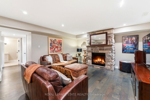 67 Alma Street, Hamilton, ON - Indoor Photo Showing Living Room With Fireplace
