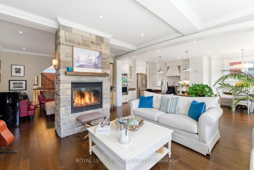67 Alma Street, Hamilton, ON - Indoor Photo Showing Living Room With Fireplace