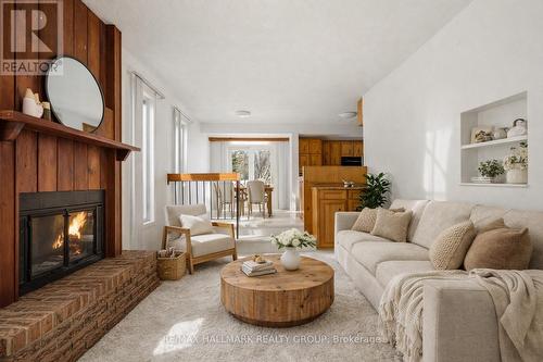 500 Foxview Place, Ottawa, ON - Indoor Photo Showing Living Room With Fireplace