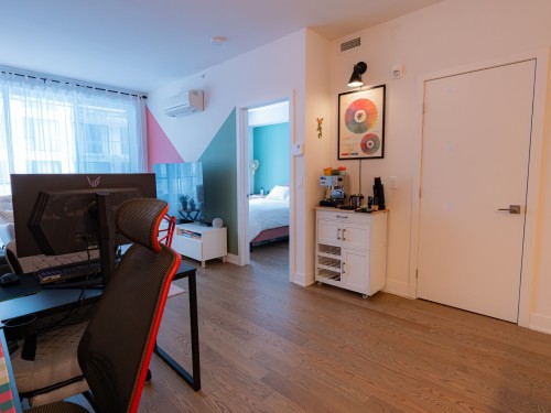 Living Room - 516B-1400 Rue Ottawa, Montréal (Le Sud-Ouest), QC - Indoor Photo Showing Office