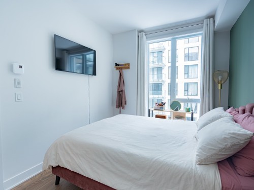 Master Bedroom - 516B-1400 Rue Ottawa, Montréal (Le Sud-Ouest), QC - Indoor Photo Showing Bedroom