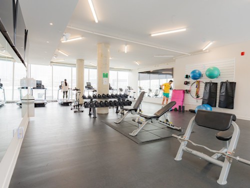 Exercise Room - 516B-1400 Rue Ottawa, Montréal (Le Sud-Ouest), QC - Indoor Photo Showing Gym Room
