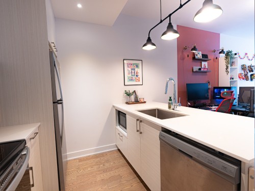 Kitchen - 516B-1400 Rue Ottawa, Montréal (Le Sud-Ouest), QC - Indoor Photo Showing Kitchen