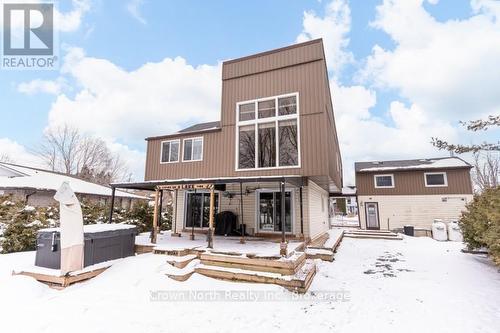 Back of home showing multi-level deck - 39 Turtle Path, Ramara, ON - Outdoor With Deck Patio Veranda