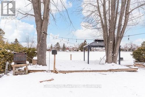 Backyard with Firepit, Gazebo & Waterfront Deck - 39 Turtle Path, Ramara, ON - Outdoor