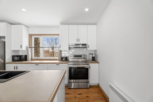 Kitchen - 1500 10E Rang, Val-David, QC - Indoor Photo Showing Kitchen With Double Sink
