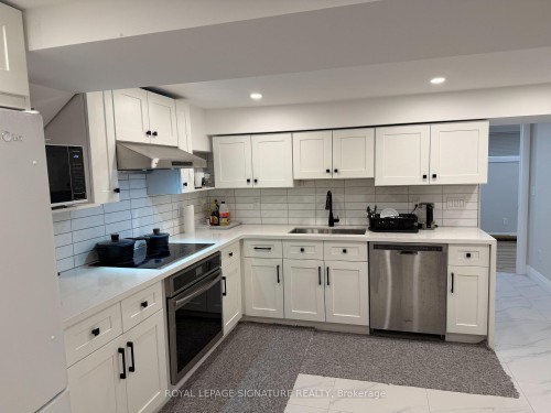 Shared Basement-9 Breadner Drive, Toronto, ON - Indoor Photo Showing Kitchen With Stainless Steel Kitchen