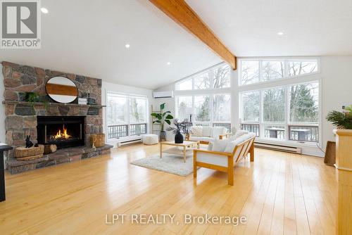 Family Room - 50 Concession Rd 2 W, Tiny, ON - Indoor Photo Showing Living Room With Fireplace