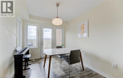 Dining area featuring wood finished floors - 9 Outlook Terrace, Kitchener, ON - Indoor Photo Showing Dining Room