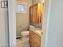 Bathroom with vanity and light tile patterned flooring - 486 Dicenzo Drive, Hamilton, ON  - Indoor Photo Showing Bathroom 
